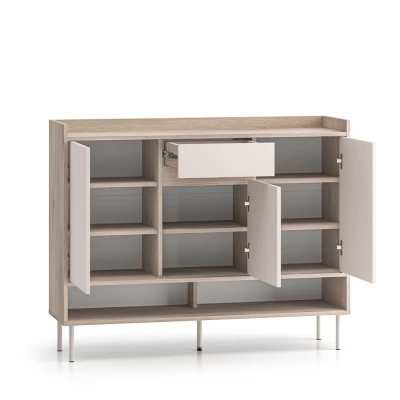 Schuhschrank mit Türen RENATE - Eiche Cremona / Kaschmir