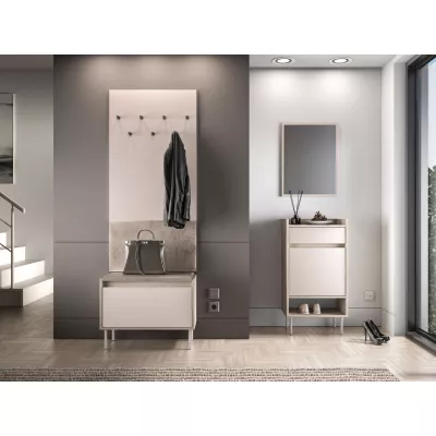 Gepolsterter Wandhänger RENATE – Kaschmir/Beige
