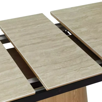 Ausziehbarer Esstisch 160(200)x90 VALMIR - Beige/Eiche