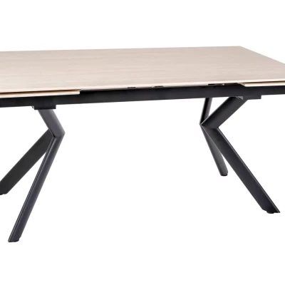 Ausziehbarer Esstisch 160(240)x90 RODMAN - beige / schwarz
