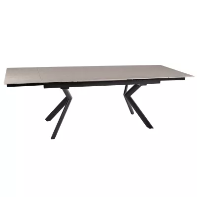 Ausziehbarer Esstisch 160(240)x90 RODMAN - beige / schwarz