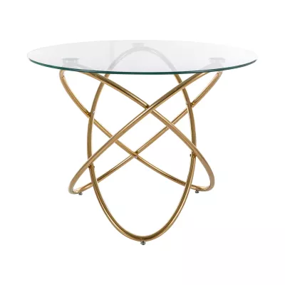 Designer-Glastisch ORLAN - Gold