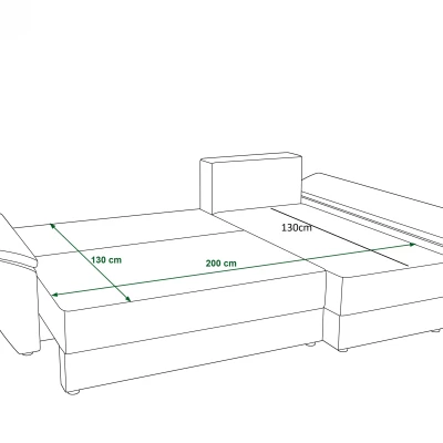 Eckcouchgarnitur für den täglichen Schlaf OPHELIA – Dunkelgrau/Schwarz Eckcouchgarnitur für den täglichen Schlaf OPHELIA – Dunkelgrau/Schwarz