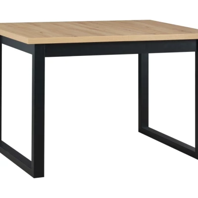 Esstisch 80x120 NAPOLEON 3S - Eiche Artisan / Schwarz