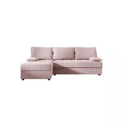 ADELINDE Eckschlafsofa - rosa, linke Ecke