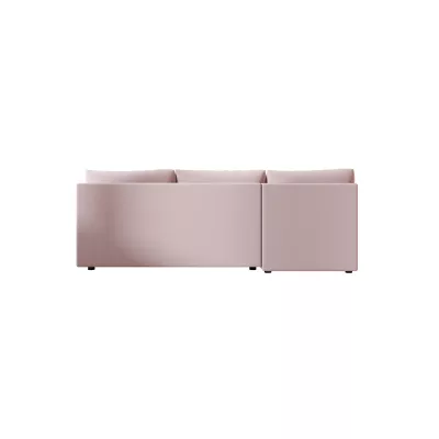 ADELINDE Eckschlafsofa - rosa, linke Ecke