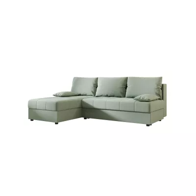 ADELINDE Eckschlafsofa - grün, linke Ecke