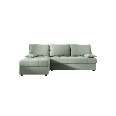 ADELINDE Eckschlafsofa - grün, linke Ecke
