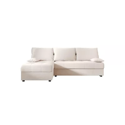 ADELINDE Eckschlafsofa – cremefarben, linke Ecke