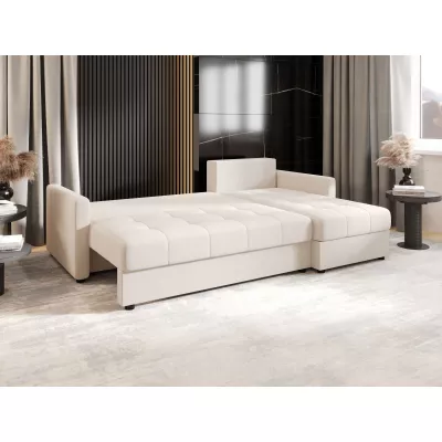 Schlafsofa ADELINDE – Creme, rechte Ecke