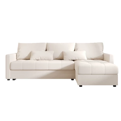 Schlafsofa ADELINDE – Creme, rechte Ecke