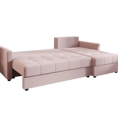 Schlafsofa ADELINDE – rosa, rechte Ecke