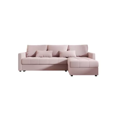 Schlafsofa ADELINDE – rosa, rechte Ecke