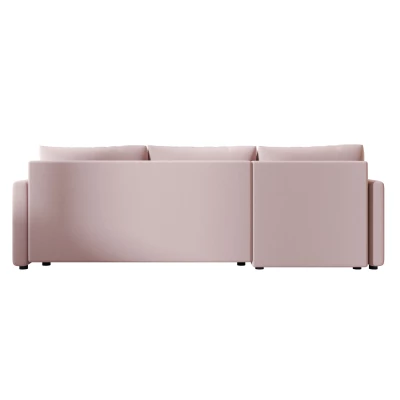 Schlafsofa ADELINDE – rosa, rechte Ecke