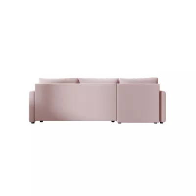 Schlafsofa ADELINDE – rosa, rechte Ecke