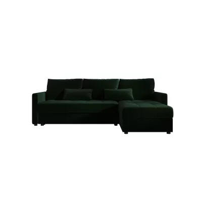 Schlafsofa ADELINDE – dunkelgrün, rechte Ecke