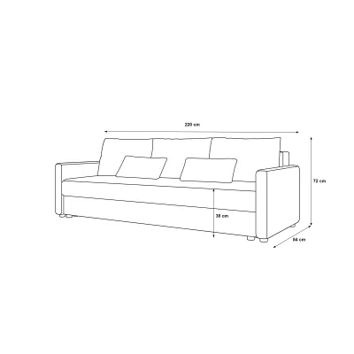 Schlafsofa ADELINDE - grün