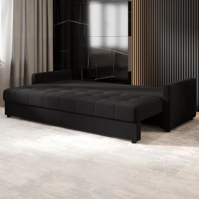 Schlafsofa ADELINDE - schwarz 1