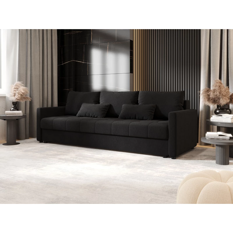 Schlafsofa ADELINDE - schwarz 1