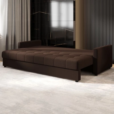 Schlafsofa ADELINDE - dunkelbraun