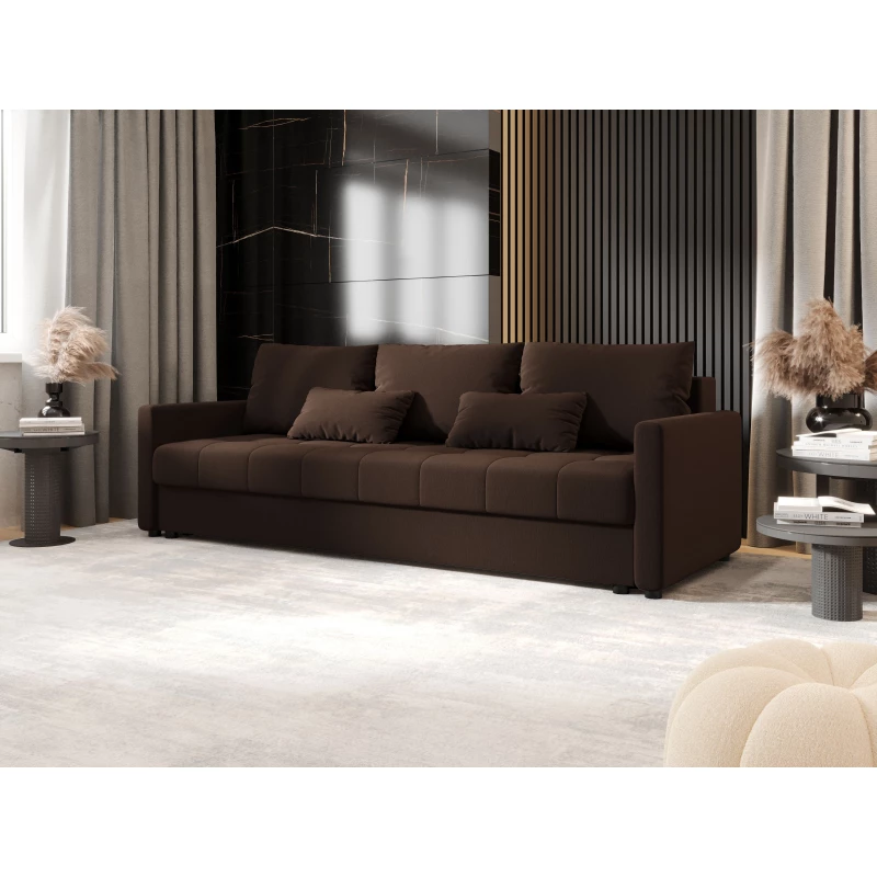 Schlafsofa ADELINDE - dunkelbraun