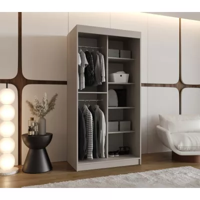 Kleiderschrank mit Schiebetüren 100 cm CASANDRA - Kaschmir