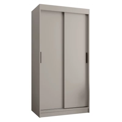 Kleiderschrank mit Schiebetüren 100 cm CASANDRA - Kaschmir