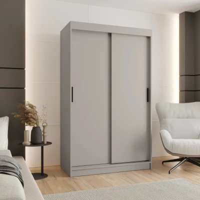 Kleiderschrank mit Schiebetüren 120 cm CASANDRA - Kaschmir