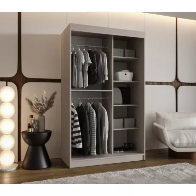 Kleiderschrank mit Schiebetüren 120 cm CASANDRA - Kaschmir