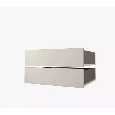 2er-Set Schubladen für Kleiderschrank 120-200 cm UNI - Kaschmir