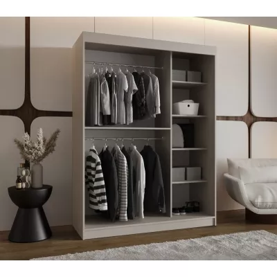 Kleiderschrank 150 cm CASANDRA mit Spiegel - Kaschmir
