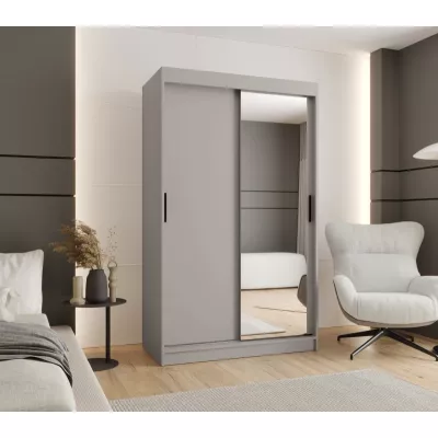 Zweitüriger Kleiderschrank 120 cm CASANDRA mit Spiegel - Kaschmir