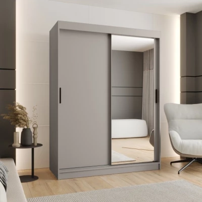 Zweitüriger Kleiderschrank 150 cm CASANDRA mit Spiegel - Kaschmir