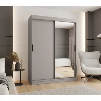 Zweitüriger Kleiderschrank 150 cm CASANDRA mit Spiegel - Kaschmir