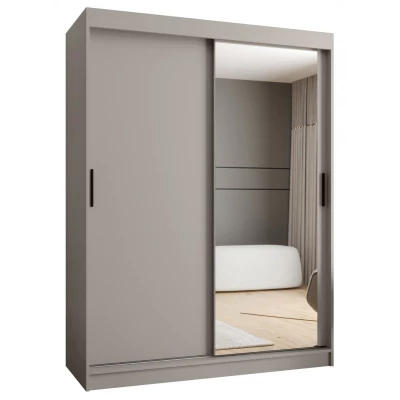 Zweitüriger Kleiderschrank 150 cm CASANDRA mit Spiegel - Kaschmir