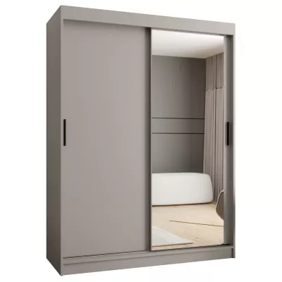 Zweitüriger Kleiderschrank 150 cm CASANDRA mit Spiegel - Kaschmir