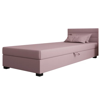 Polsterbett 80x195 KASANDRA 1 mit Stauraum - rosa