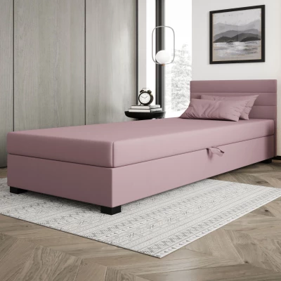 Polsterbett 80x195 KASANDRA 1 mit Stauraum - rosa