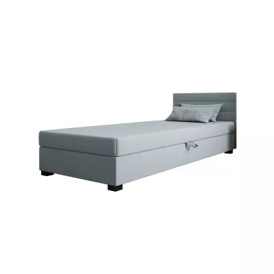 Polsterbett 80x195 KASANDRA 1 mit Stauraum - blaugrau