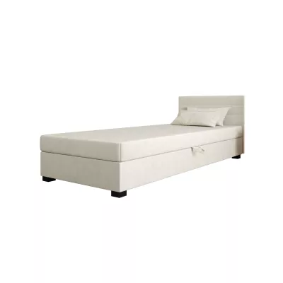 Polsterbett 80x195 KASANDRA 1 mit Stauraum - ecru