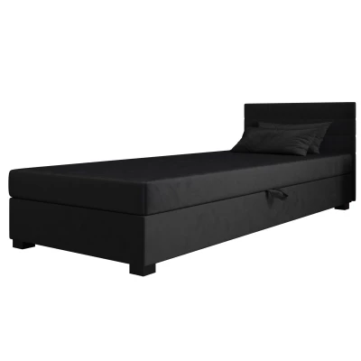 Polsterbett 80x195 KASANDRA 1 mit Stauraum - Graphit
