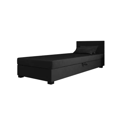 Polsterbett 80x195 KASANDRA 1 mit Stauraum - Graphit