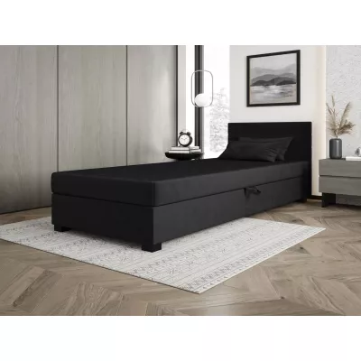 Polsterbett 80x195 KASANDRA 1 mit Stauraum - Graphit