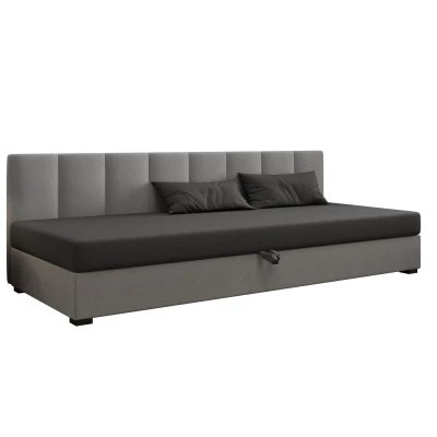 Einzelbett 90x195 MANKA BIZ 2 - grau / hellgrau