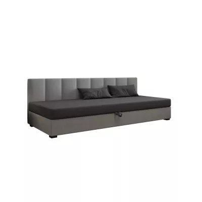 Einzelbett 90x195 MANKA BIZ 2 - grau / hellgrau