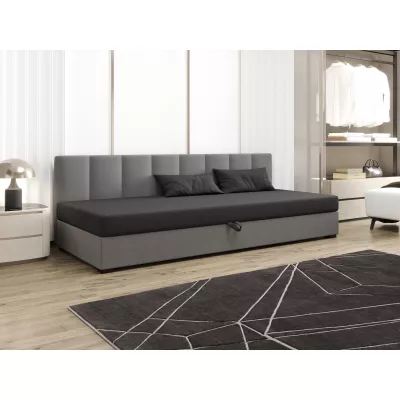 Einzelbett 120x195 MANKA BIZ 2 - grau / hellgrau