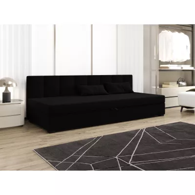 Einzelbett 90x195 MANKA BIZ 2 - schwarz