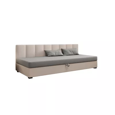 Einzelbett 80x195 MANKA BIZ 2 - hellgrau / ecru