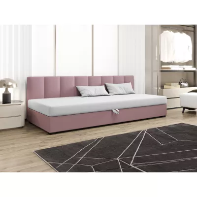 Einzelbett 80x195 MANKA BIZ 2 - rosa/weiß