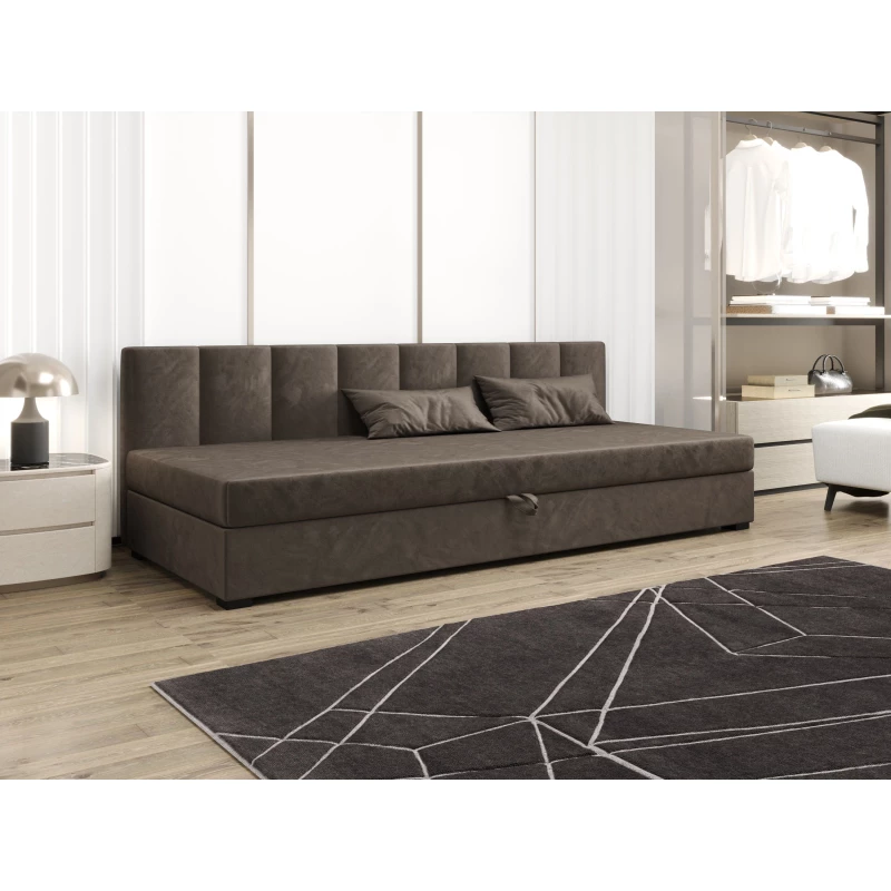 Einzelbett 100x195 MANKA BIZ 2 - dunkelbraun